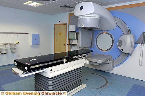 ALL set . . . one of two high-tech linear accelerators, ready for use 