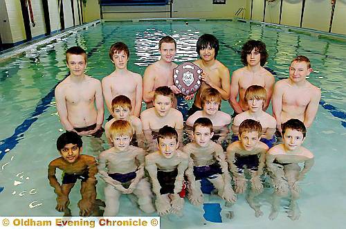 THE boys of Hulme Grammar School were crowned overall champions at the Oldham Schools Swimming Championships and the various age group performers are pictured with the trophy. THE boys of Hulme Grammar School were crowned overall champions at the Oldham Schools Swimming Championships and the various age group performers are pictured with the trophy.