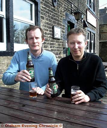 AS far as we are going . . . Richard Teale and Mark Rathbone drown their sorrows with a bottle of Brooklyn lager AS far as we are going . . . Richard Teale and Mark Rathbone drown their sorrows with a bottle of Brooklyn lager