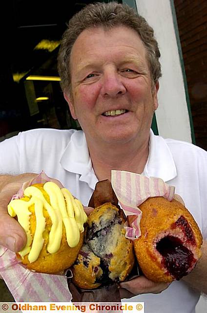TASTE test . . . the specially created muffins baked by David Robinson. TASTE test . . . the specially created muffins baked by David Robinson.