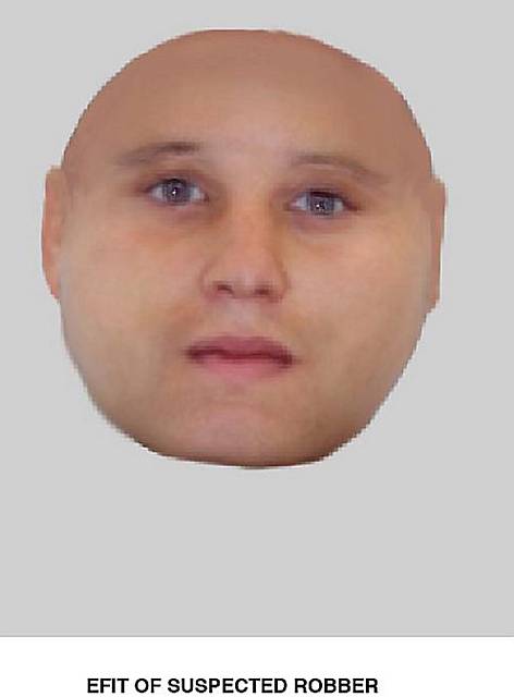 FACE of the robber who attacked a lone woman 