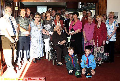 CHARITY boost. . . . outgoing chairman Councillor Alma McInness supported a host of good causes 