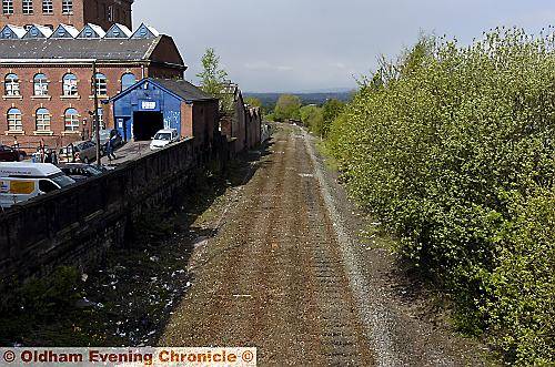 The rails have already gone in this view looking in the direction of Werneth Brow 