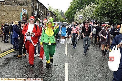 A BEARD for the beer . . . this walker gets into the spirit 