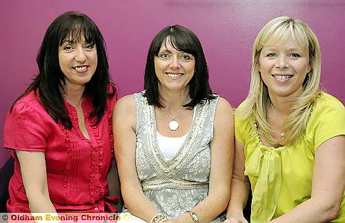 THE three degrees . . . (from left) Michelle Worrall, Dianne Hornby and Jody Durr 