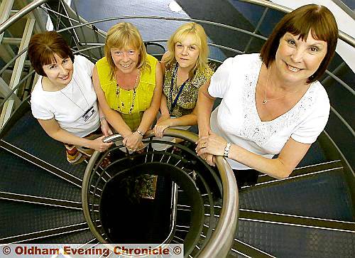 Linda (right) with colleagues (from the left) Louise Brown, Janet Carnegie and Cathy Jones
Linda (right) with colleagues (from the left) Louise Brown, Janet Carnegie and Cathy Jones