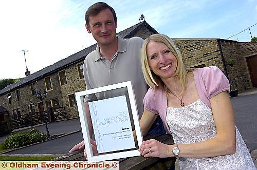 David and Netti Hall outside their award-winning farmhouse David and Netti Hall outside their award-winning farmhouse