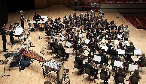 BEST in class . . . Oldham Youth Wind Band perform at the National Festival of Music for Youth