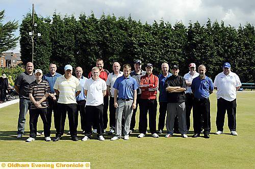 FINALS-DAY line up at Moorside, from left to right, back row: Ian Howarth, Ged Smedley, Lee Lawton, Chris Brown, Darren Griffiths, Paul Leah, Dave Gwilliam, Keith McHugh, Colin Lane. Front: Glynn Storer, Mark Ferris, Mike Sweeney, David Waters, John Metters, Graeme Wilson, Roy Nicholson, FINALS-DAY line up at Moorside, from left to right, back row: Ian Howarth, Ged Smedley, Lee Lawton, Chris Brown, Darren Griffiths, Paul Leah, Dave Gwilliam, Keith McHugh, Colin Lane. Front: Glynn Storer, Mark Ferris, Mike Sweeney, David Waters, John Metters, Graeme Wilson, Roy Nicholson,