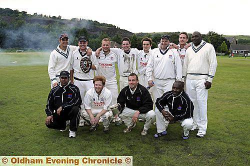 PARADE OF STARS . . . Bamford Fieldhouse’s Tanner Cup-winning team, from left, back: Martin Smith, Peter Roberts, Simon Wright, Dave Roberts, Stephen Parry, Jason Maher, Simon Marshall, Marlon Black. Front: Quasier Riaz, Jack Kelliher, Paddy McKeown (captain), Mel Austin. PARADE OF STARS . . . Bamford Fieldhouse’s Tanner Cup-winning team, from left, back: Martin Smith, Peter Roberts, Simon Wright, Dave Roberts, Stephen Parry, Jason Maher, Simon Marshall, Marlon Black. Front: Quasier Riaz, Jack Kelliher, Paddy McKeown (captain), Mel Austin.