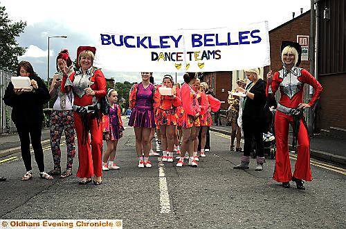 IN the swing . . . the Buckley Belles 