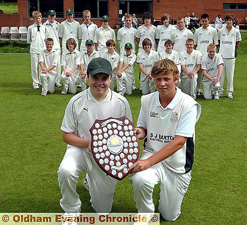 SADDLEWORTH ‘B’ skipper Ben Corbett (left) and Shaw ‘A’ captain Tom Needham-Barton pictured ahead of their Leicester Shield showdown. SADDLEWORTH ‘B’ skipper Ben Corbett (left) and Shaw ‘A’ captain Tom Needham-Barton pictured ahead of their Leicester Shield showdown.