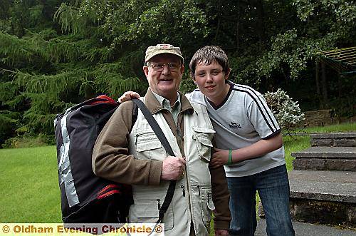 BACK home . . . Duncan Anderson with grandson Cameron
BACK home . . . Duncan Anderson with grandson Cameron