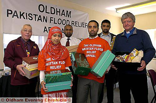 HELP needed . . . (from left) Keith Bearcroft (Sainsbury’s) Rehana Rahman, Tariq Rafique (Oldham Race Equality Partnership), Tariq Mushtaq, Dr Shaid Mushtaq and the Rev Howard Sutcliffe (Oldham Interfaith Forum). HELP needed . . . (from left) Keith Bearcroft (Sainsbury’s) Rehana Rahman, Tariq Rafique (Oldham Race Equality Partnership), Tariq Mushtaq, Dr Shaid Mushtaq and the Rev Howard Sutcliffe (Oldham Interfaith Forum).