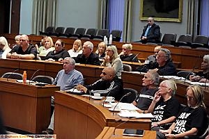 Residents taking advantage of the Cabinet Question Time in the council chamber.
Residents taking advantage of the Cabinet Question Time in the council chamber.
