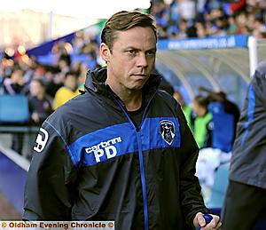 FURIOUS: Athletic manager Paul Dickov FURIOUS: Athletic manager Paul Dickov
