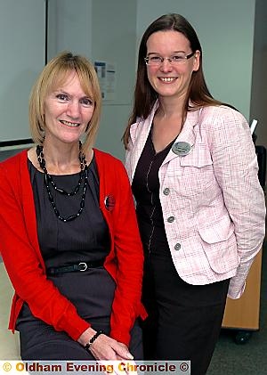 INSPIRATIONAL: Christine Cattermole (left) and Dr Elizabeth Caldwell INSPIRATIONAL: Christine Cattermole (left) and Dr Elizabeth Caldwell