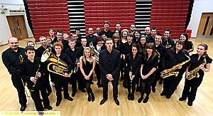 BIG band: Pride nominees Failsworth Community Band, with Matthew Garlick (centre)
BIG band: Pride nominees Failsworth Community Band, with Matthew Garlick (centre)