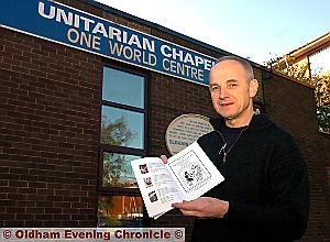 PICTURE this : Rev Bob Pounder at Oldham Unitarian Chapel PICTURE this : Rev Bob Pounder at Oldham Unitarian Chapel