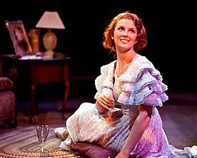Laura (Katie Moore) in a moment of happiness in Tennessee Williams's The Glass Menagerie
Laura (Katie Moore) in a moment of happiness in Tennessee Williams's The Glass Menagerie