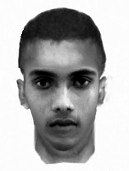 WANTED . . . police are hunting for a man of this description for the Shaw Hall Bank Road robbery  

