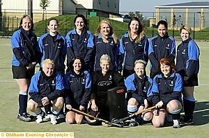 Oldham Hockey Club firsts, from left to right, back: Rebecca Johnson, Emma Burns, Amanda Smith, Karen Rowley, Lesley Beddow, Oona Cassidy, Sally Richmond. Front: Gill Lord, Yvonne Jackson, Sarah Simpson, Louise Howard, Daisy May Ward Oldham Hockey Club firsts, from left to right, back: Rebecca Johnson, Emma Burns, Amanda Smith, Karen Rowley, Lesley Beddow, Oona Cassidy, Sally Richmond. Front: Gill Lord, Yvonne Jackson, Sarah Simpson, Louise Howard, Daisy May Ward