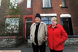 LEGAL battle: Terry and Maureen Walsh outside their London Road home in Derker
LEGAL battle: Terry and Maureen Walsh outside their London Road home in Derker