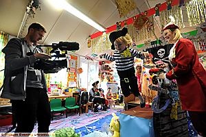 WALKING the plank: youngsters at the nursery join in a “Children in Need” stunt with the BBC.
WALKING the plank: youngsters at the nursery join in a “Children in Need” stunt with the BBC.