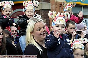 WE love you Santa: members of the crowd welcome their special guest 
