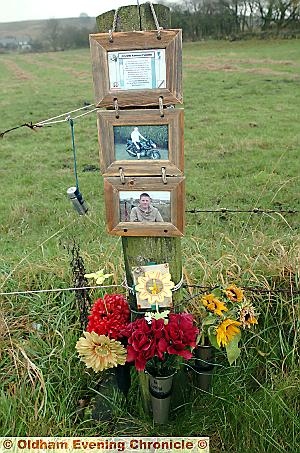 SHRINE: tributes to Joseph Smith at the scene SHRINE: tributes to Joseph Smith at the scene