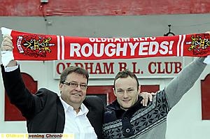 LOOKING TO THE FUTURE . . . Roughyeds chairman Chris Hamilton (left) and new reserve team coach Paul Ashton. LOOKING TO THE FUTURE . . . Roughyeds chairman Chris Hamilton (left) and new reserve team coach Paul Ashton.