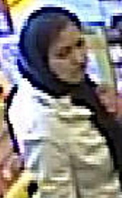 CCTV image of one of the purse thieves. 