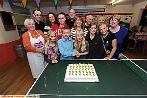 UFE Community Project Launch at Canon George Hall Hollinwood ... with knife are L to R Alexandra Walker, Jenson Cummingham
UFE Community Project Launch at Canon George Hall Hollinwood ... with knife are L to R Alexandra Walker, Jenson Cummingham