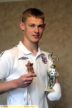 CHAMPION . . . Michael Weston with his trophies
CHAMPION . . . Michael Weston with his trophies