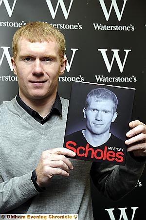 PAUL SCHOLES: big demand for the player and his book.
PAUL SCHOLES: big demand for the player and his book.