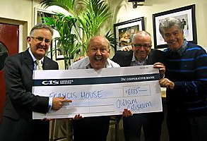 “COME ere, there’s more!” ... from left, David Ireland from Francis House, Jimmy Cricket, executive director of the Coliseum David Martin and the “Stars Come Out for Francis House” producer Jim Nicholas
“COME ere, there’s more!” ... from left, David Ireland from Francis House, Jimmy Cricket, executive director of the Coliseum David Martin and the “Stars Come Out for Francis House” producer Jim Nicholas