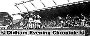 KING KEV: Kop legend Kevin Keegan fires Liverpool ahead in the Merseysiders’ 3-1 victory over Athletic during Jimmy Frizzell’s reign.
KING KEV: Kop legend Kevin Keegan fires Liverpool ahead in the Merseysiders’ 3-1 victory over Athletic during Jimmy Frizzell’s reign.