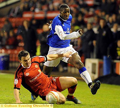 POWER PLAY . . . Oumare Tounkara strives to make an impact. 