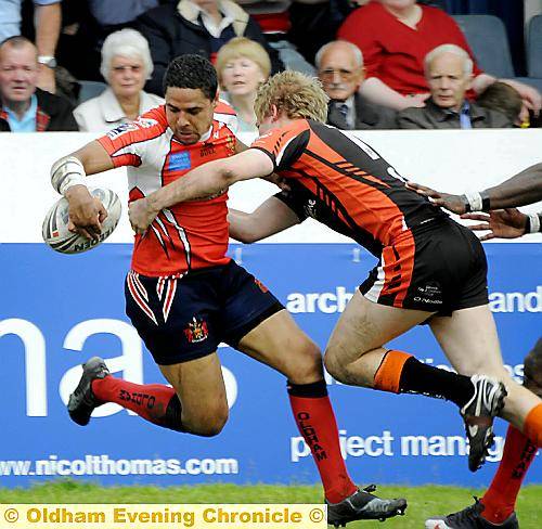 MARCUS St Hilaire is in line to make his first appearance of the season on Sunday.
Roughyeds face up to Lions test
MARCUS St Hilaire is in line to make his first appearance of the season on Sunday.
Roughyeds face up to Lions test