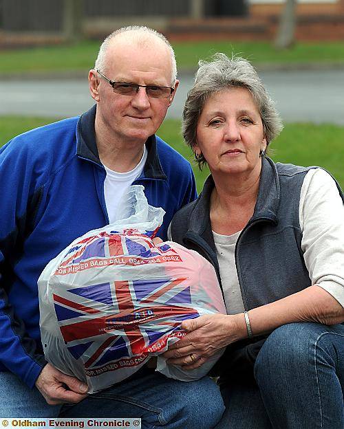 “WE weren’t letting them take that bag” . . . Eileen and George Meynell after tackling the thieves “WE weren’t letting them take that bag” . . . Eileen and George Meynell after tackling the thieves