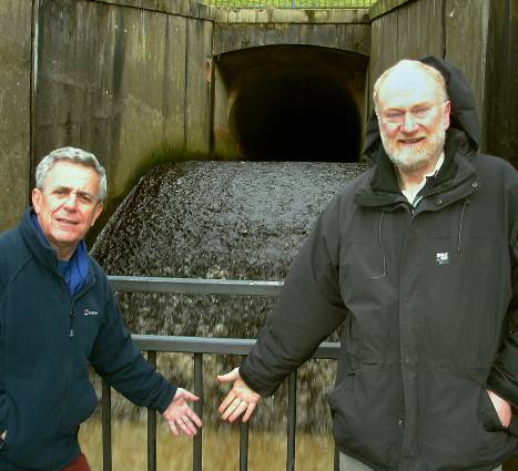 BILL Edwards and GGRA secretary Mike Rooke at the Dovestone site where the turbine will be installed
BILL Edwards and GGRA secretary Mike Rooke at the Dovestone site where the turbine will be installed