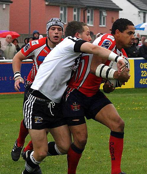 MARCUS St Hilaire (on the ball) faces an injury-lay off. 
