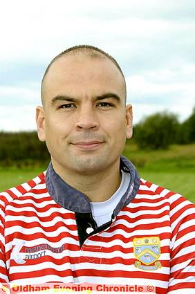 IAN SINFIELD... scored Oldham’s try. IAN SINFIELD... scored Oldham’s try.