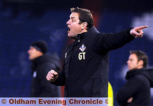 GERRY TAGGART: rousing fans and players GERRY TAGGART: rousing fans and players