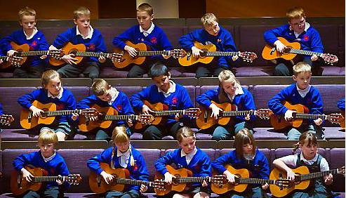 CHILDREN from Whitegate End school perform in the 1,500-seat hall
CHILDREN from Whitegate End school perform in the 1,500-seat hall