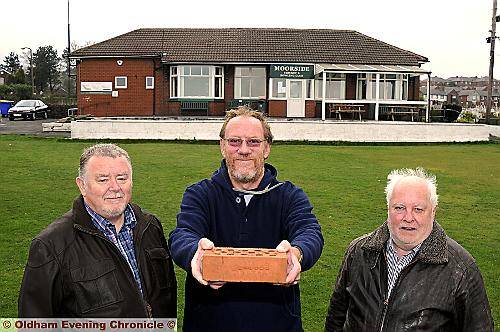 BUY a brick . . . (from left) Tom Boyle, Tim Mitchell and Ray Entwistle BUY a brick . . . (from left) Tom Boyle, Tim Mitchell and Ray Entwistle