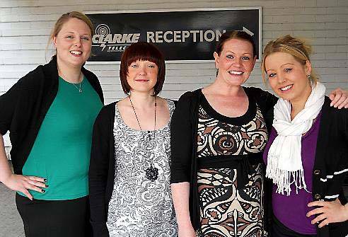 CHARITY hikers (from left) Michelle Sutton, Anna Leatherbarrow, Kirsty Absalom and Zoe Close
CHARITY hikers (from left) Michelle Sutton, Anna Leatherbarrow, Kirsty Absalom and Zoe Close