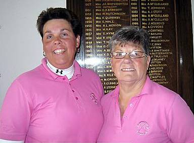 WINNING TEAM . . . Zoe Styles (left) and Noreen Nicholson