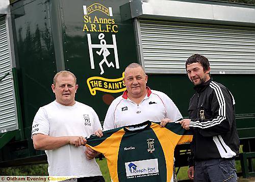 Back in charge: Chris Deakin (centre), with Rick Healing (l) and Rick Badby Back in charge: Chris Deakin (centre), with Rick Healing (l) and Rick Badby