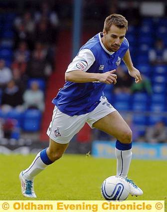 FILIPE MORAIS... the Athletic crowd-pleaser has taken up an option to remain at Boundary Park.
FILIPE MORAIS... the Athletic crowd-pleaser has taken up an option to remain at Boundary Park.
